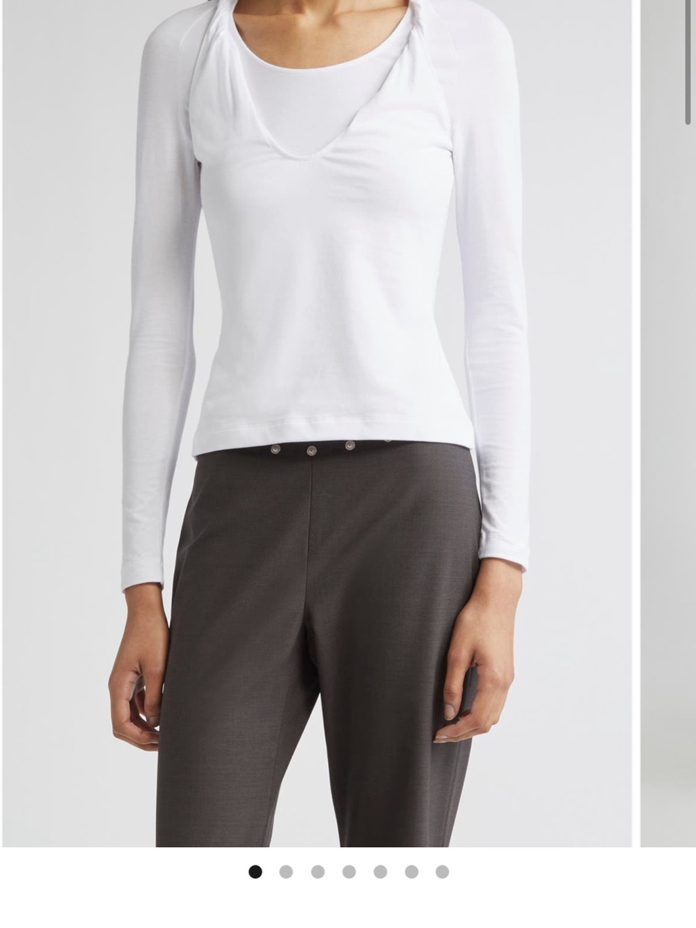 Paloma Wool Women’s Camille Layered Stretch Organic Cotton Long Sleeve Top